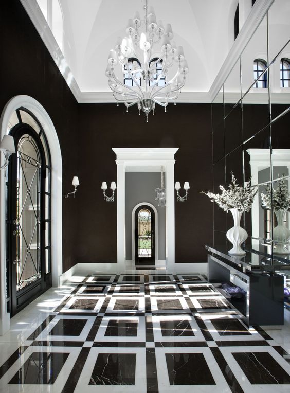 Black and white patterned floors 4